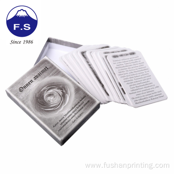 Educational flashcards cardboard wholesale custom printing